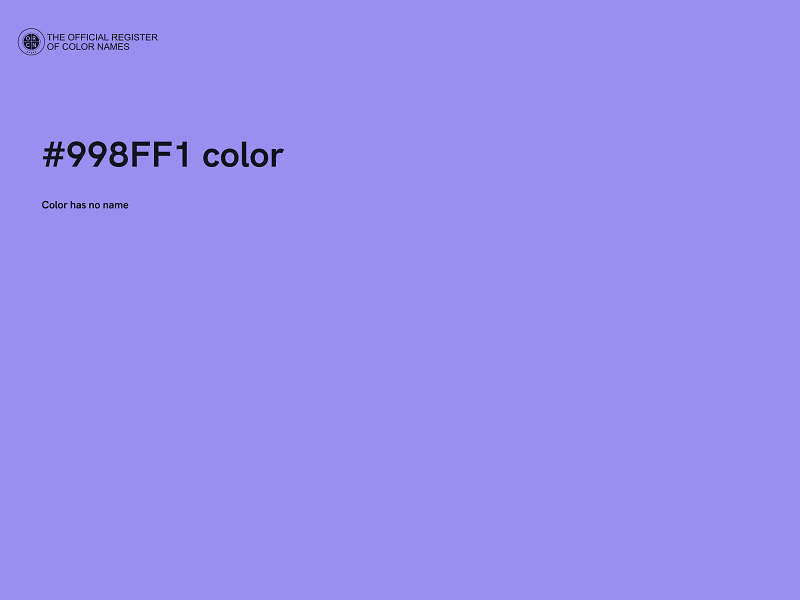 #998FF1 color image