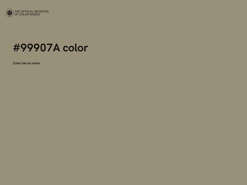 #99907A color image