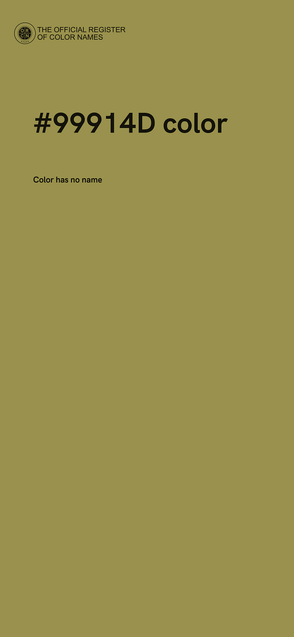 #99914D color image