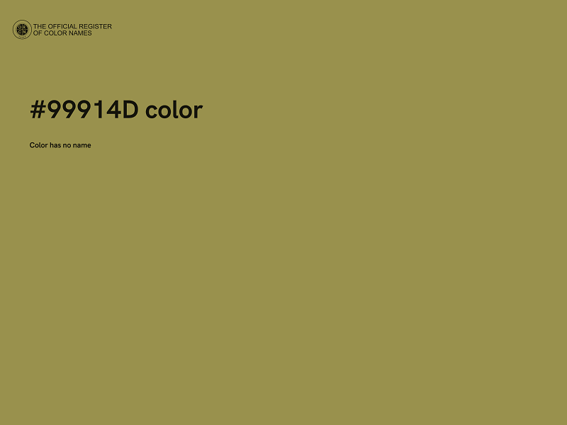#99914D color image