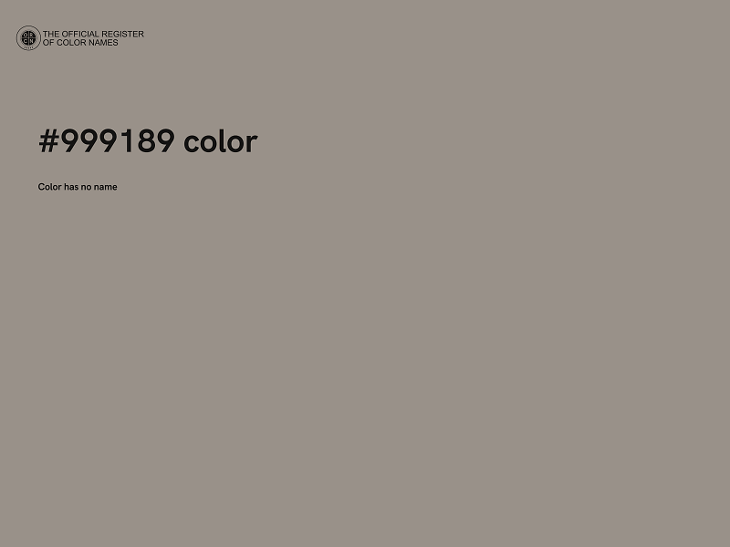 #999189 color image