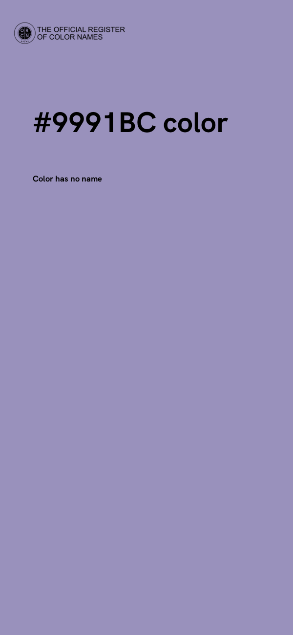 #9991BC color image