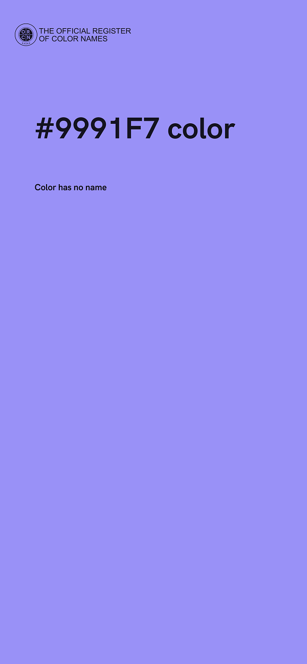 #9991F7 color image