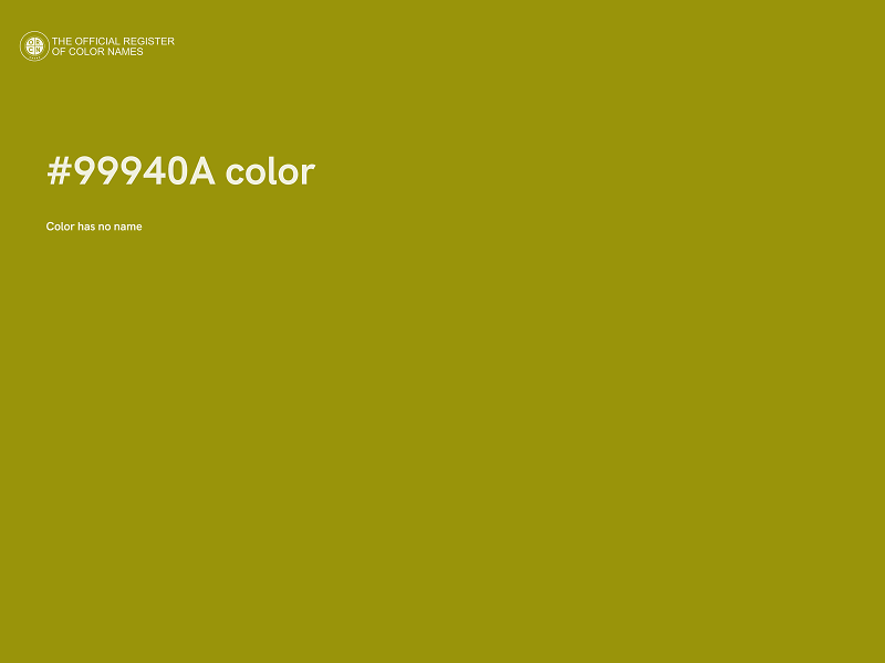 #99940A color image