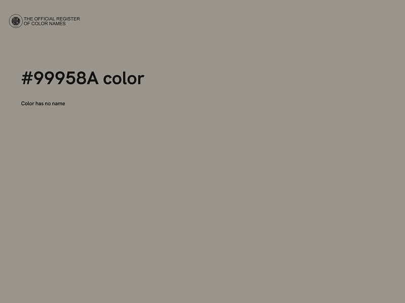 #99958A color image