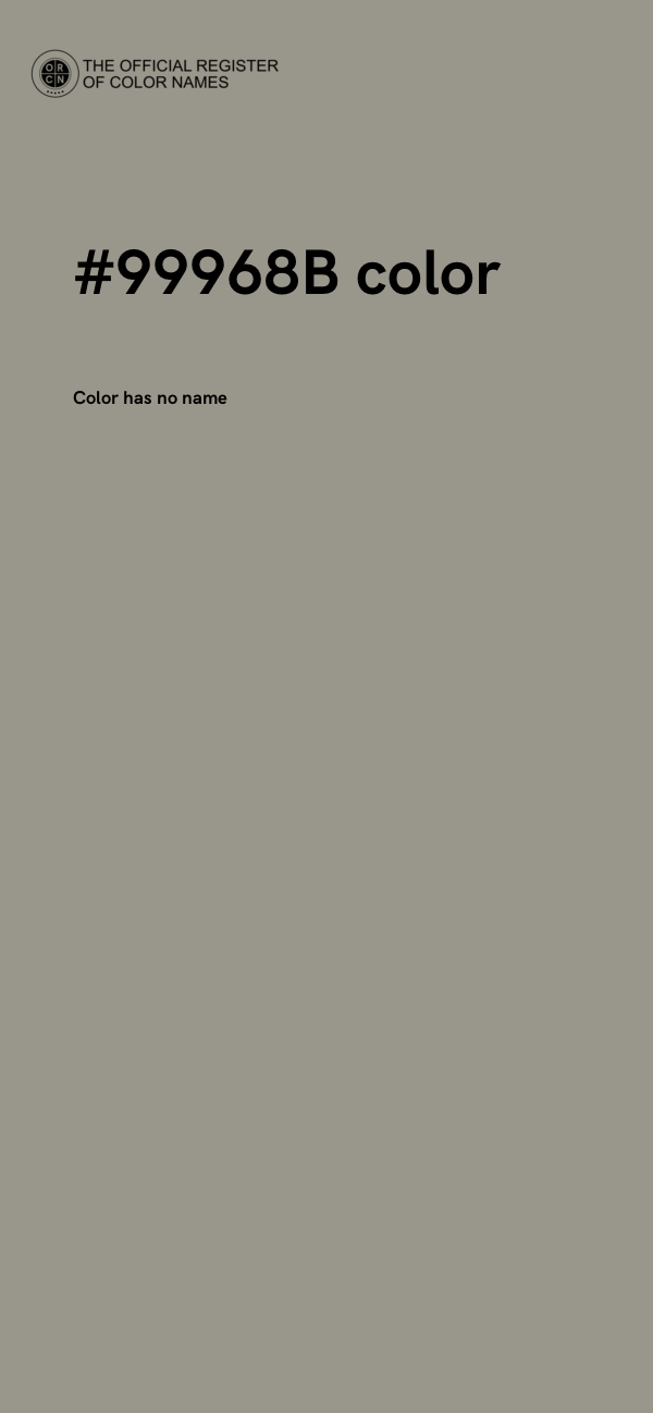 #99968B color image