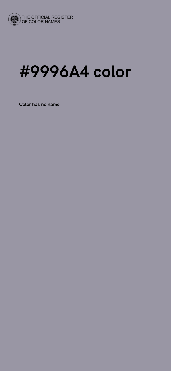 #9996A4 color image