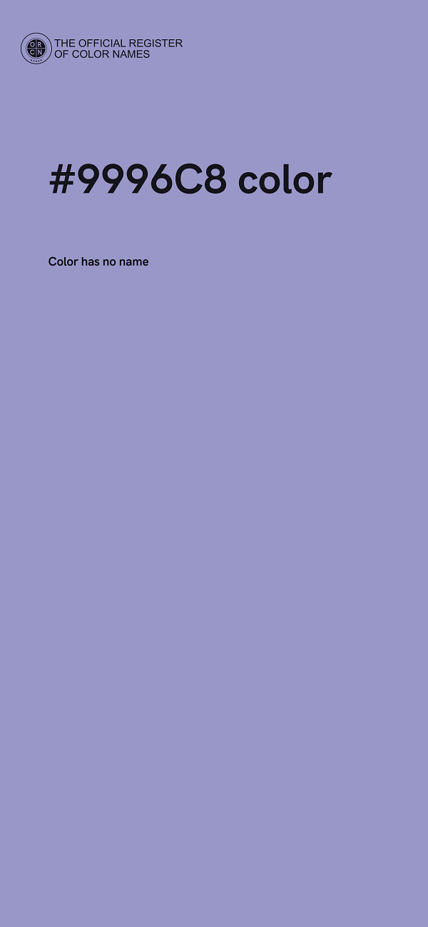 #9996C8 color image