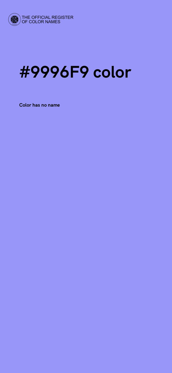 #9996F9 color image