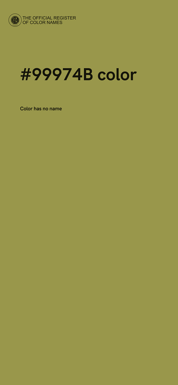 #99974B color image