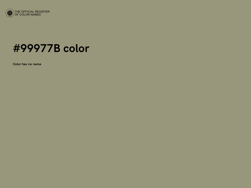 #99977B color image