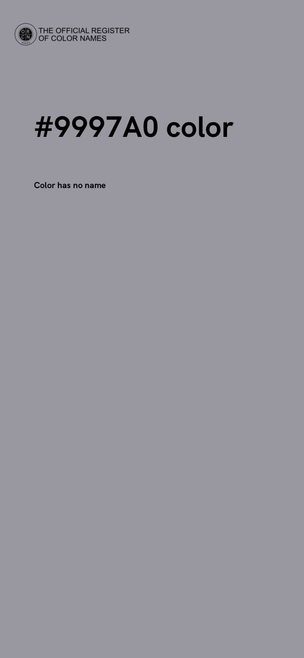 #9997A0 color image