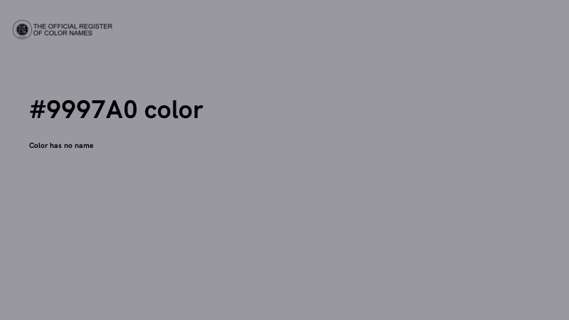 #9997A0 color image