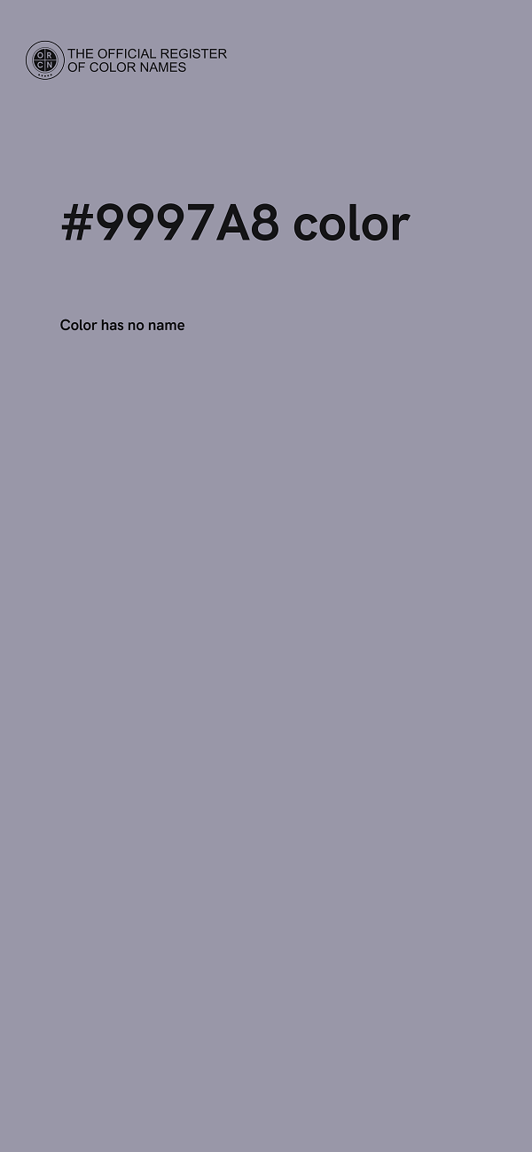 #9997A8 color image
