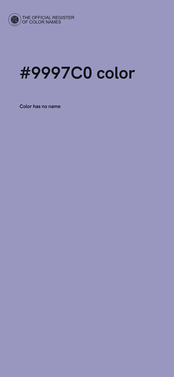 #9997C0 color image