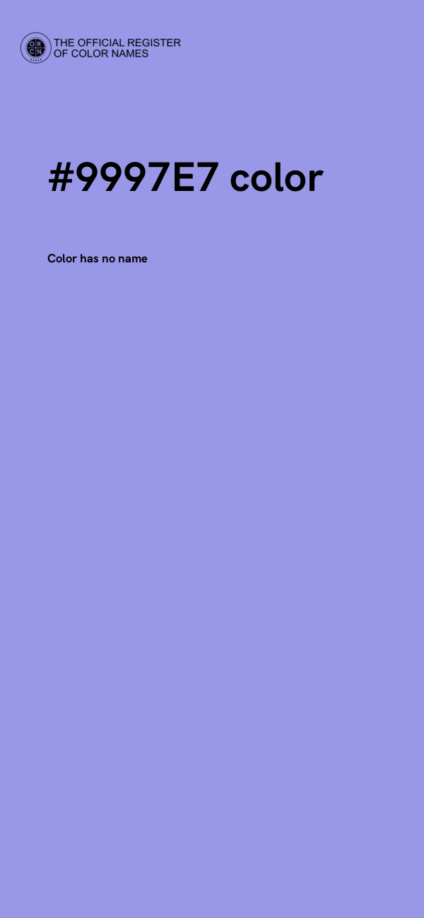 #9997E7 color image