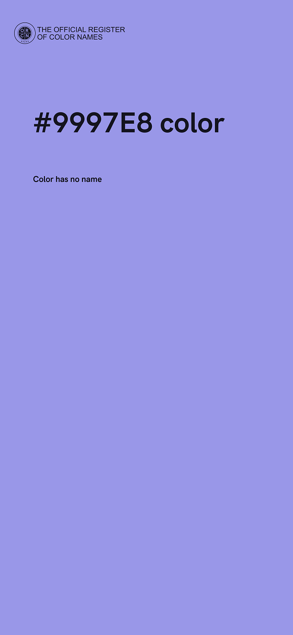 #9997E8 color image