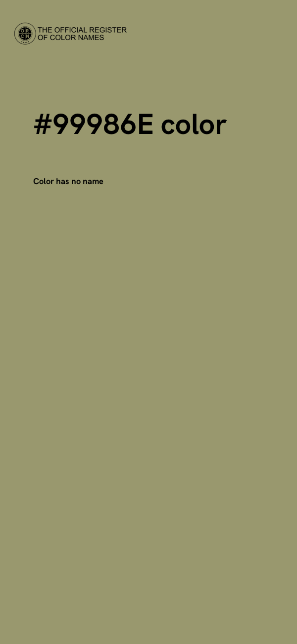 #99986E color image