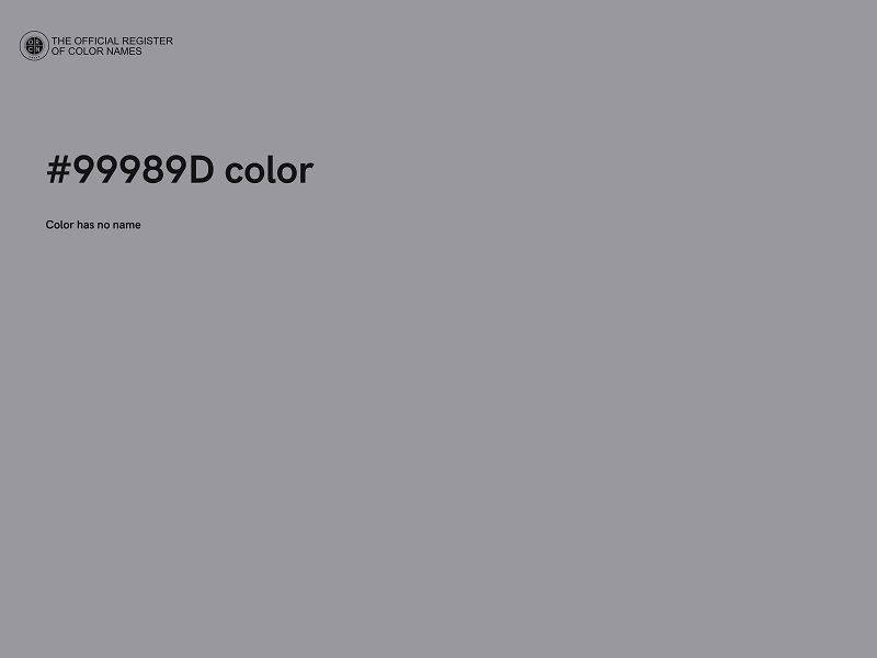 #99989D color image