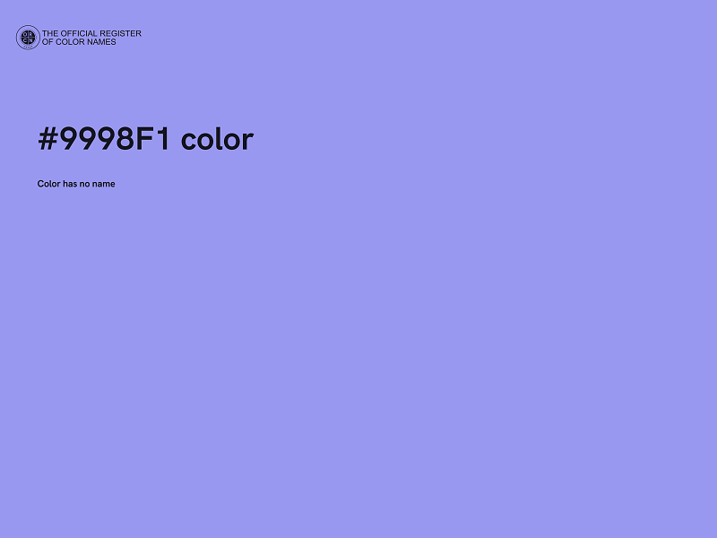 #9998F1 color image