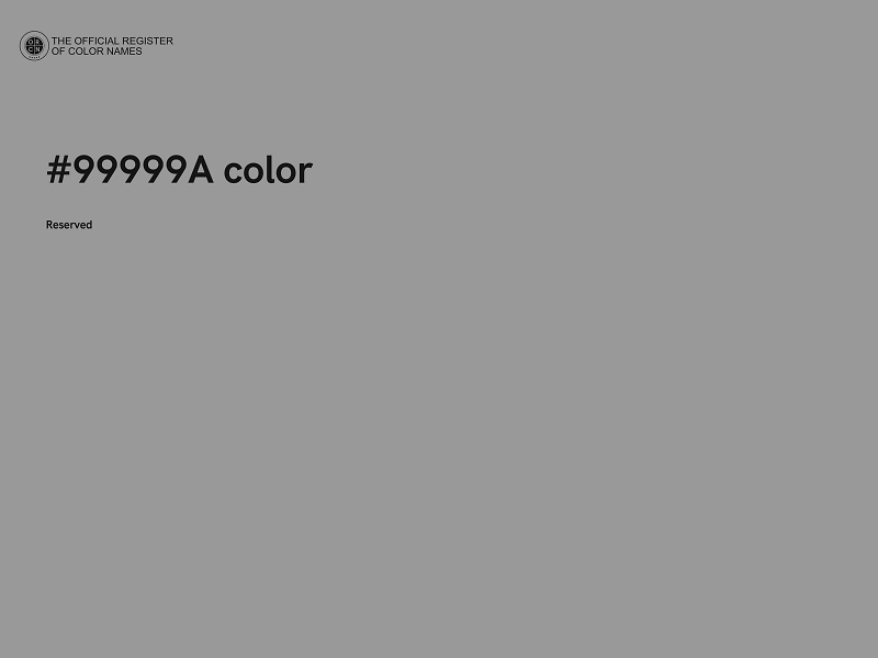 #99999A color image