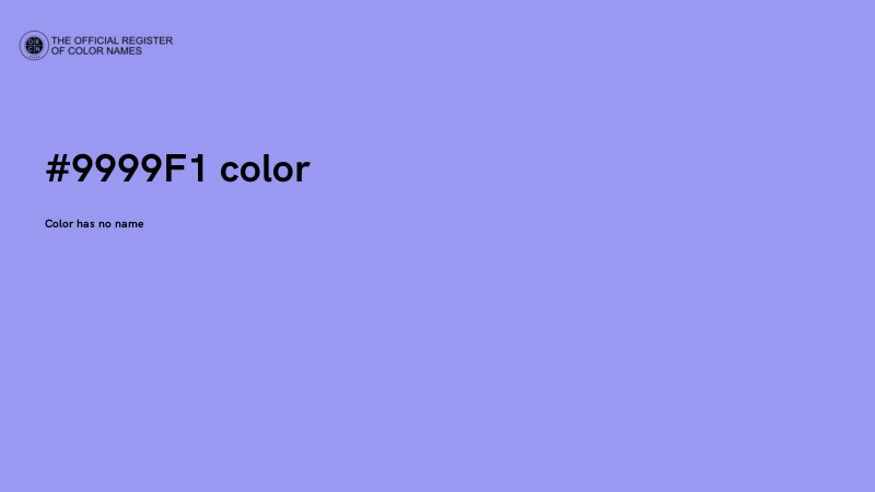 #9999F1 color image