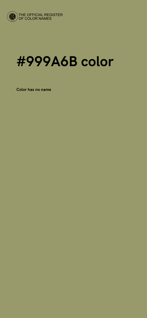 #999A6B color image