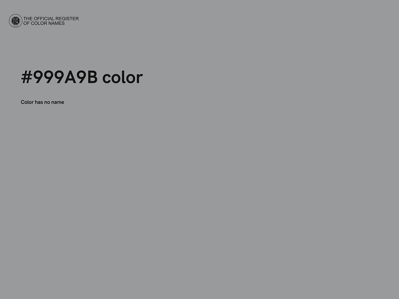 #999A9B color image