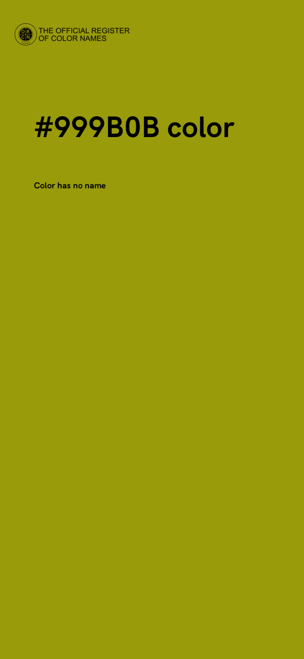 #999B0B color image