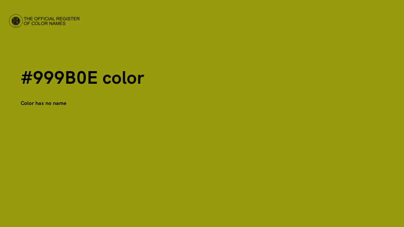 #999B0E color image
