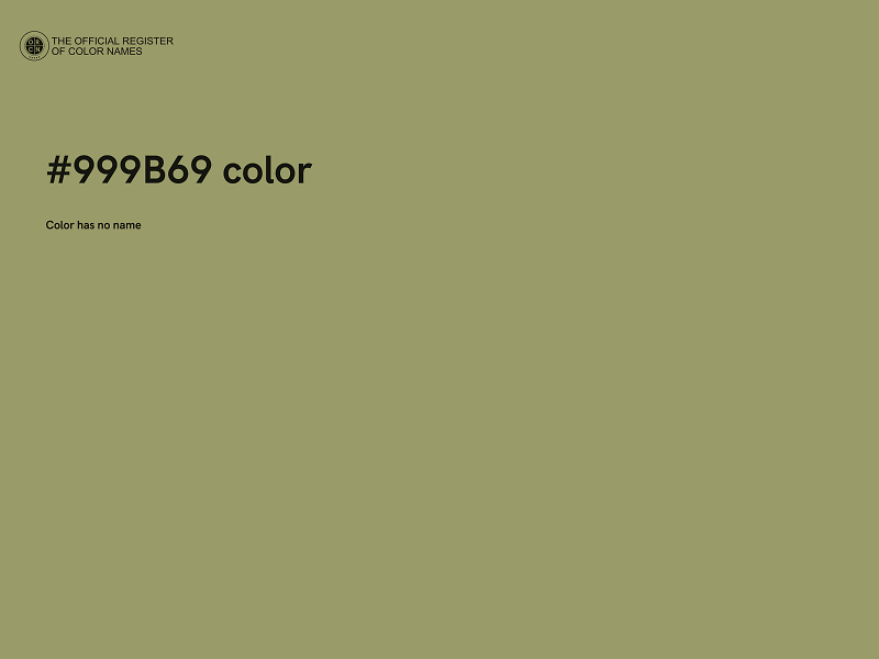 #999B69 color image