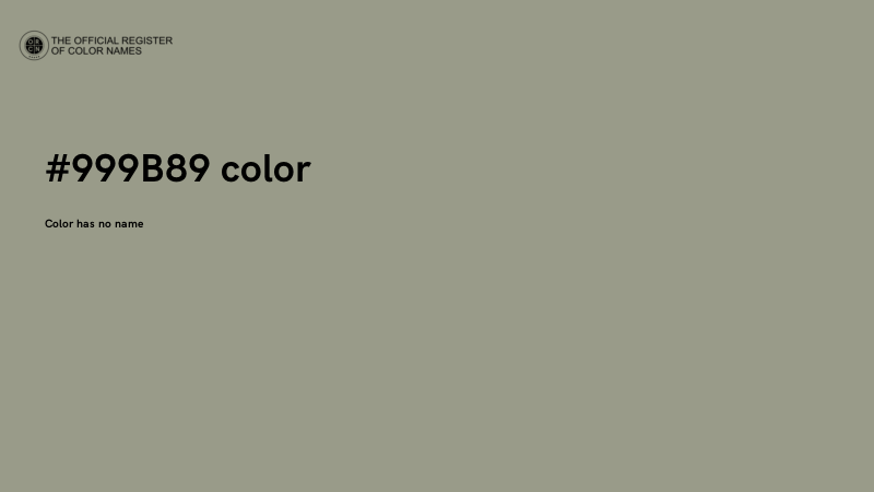 #999B89 color image