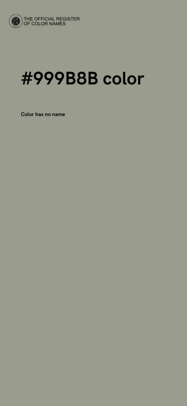 #999B8B color image