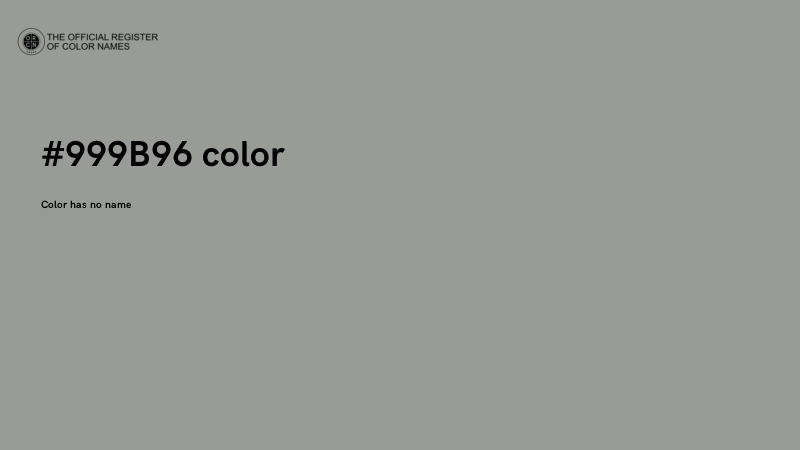 #999B96 color image