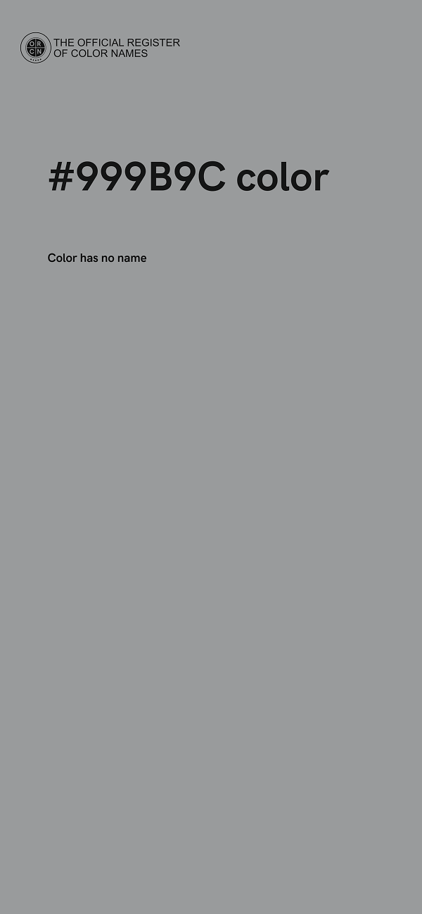 #999B9C color image