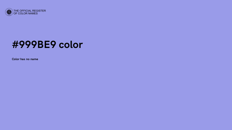 #999BE9 color image
