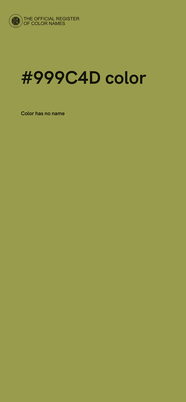 #999C4D color image