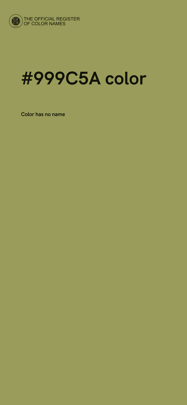 #999C5A color image