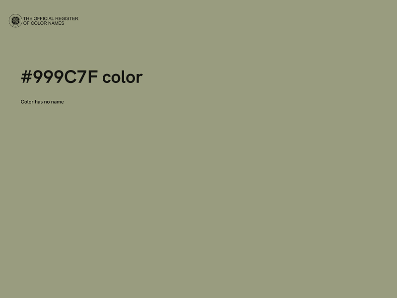 #999C7F color image