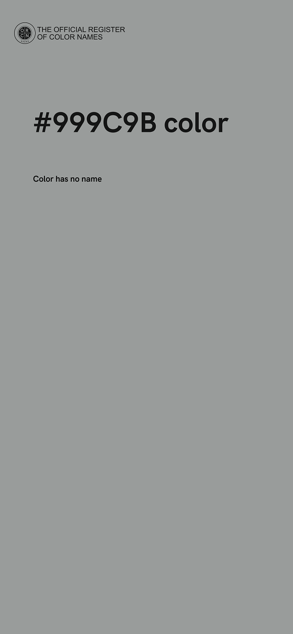 #999C9B color image