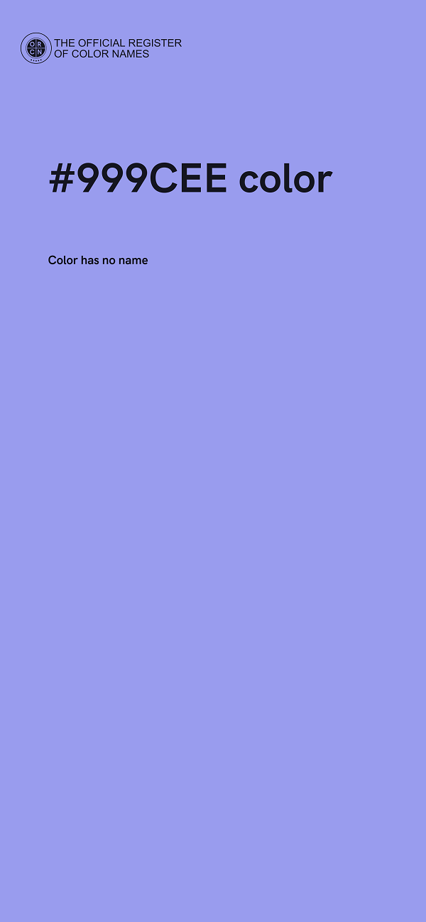 #999CEE color image