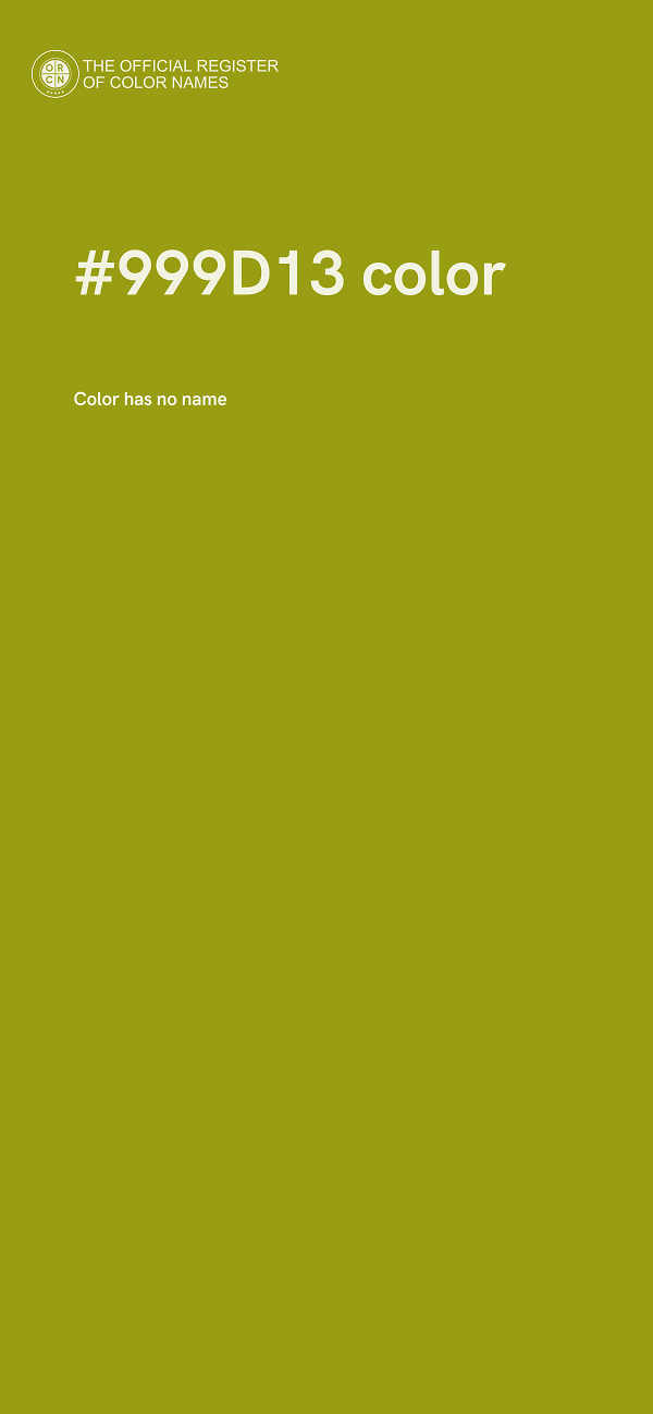 #999D13 color image