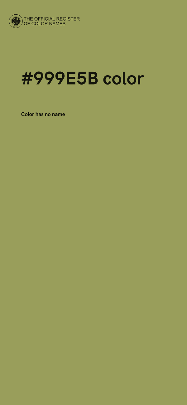 #999E5B color image