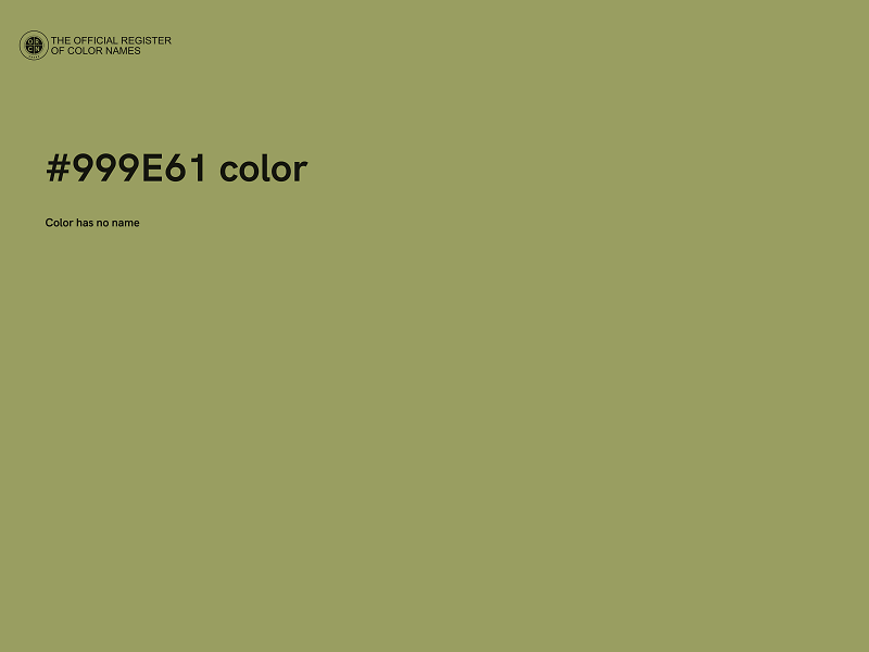 #999E61 color image