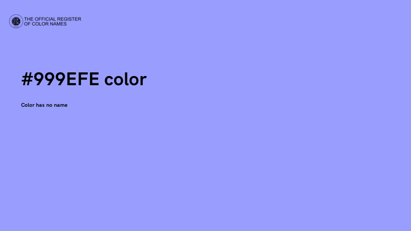 #999EFE color image