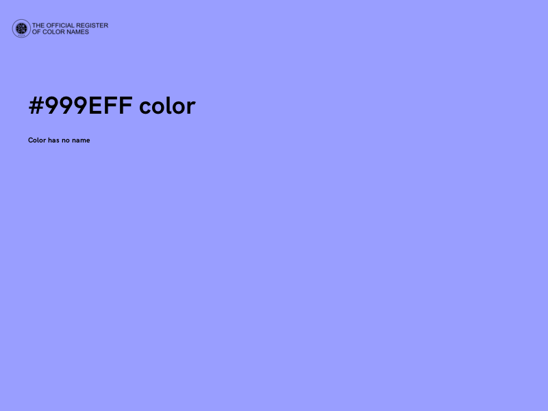 #999EFF color image