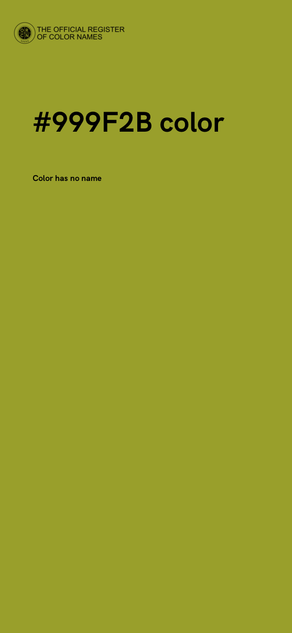 #999F2B color image