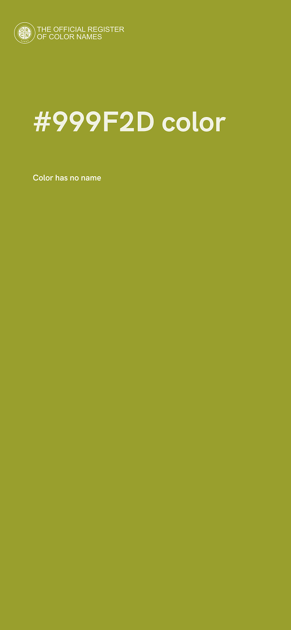 #999F2D color image
