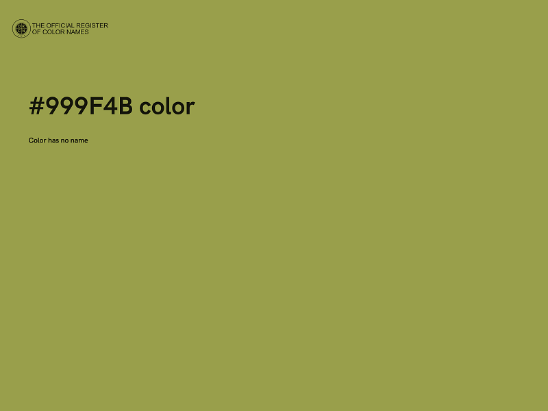 #999F4B color image