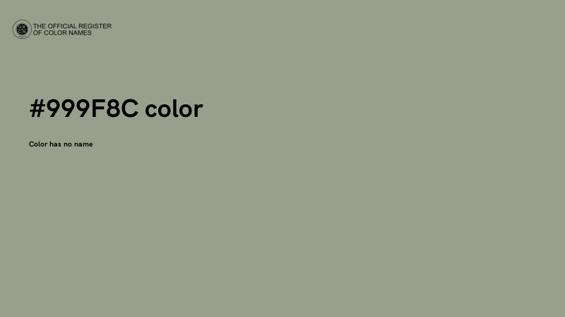 #999F8C color image